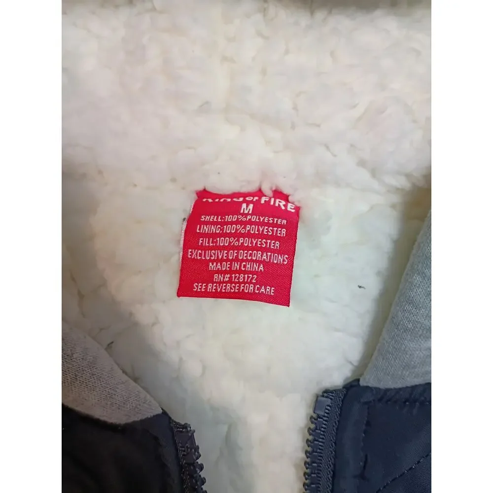 Stylish Ring of Fire Men's Rufus Quilted Bomber Jacket - NWT